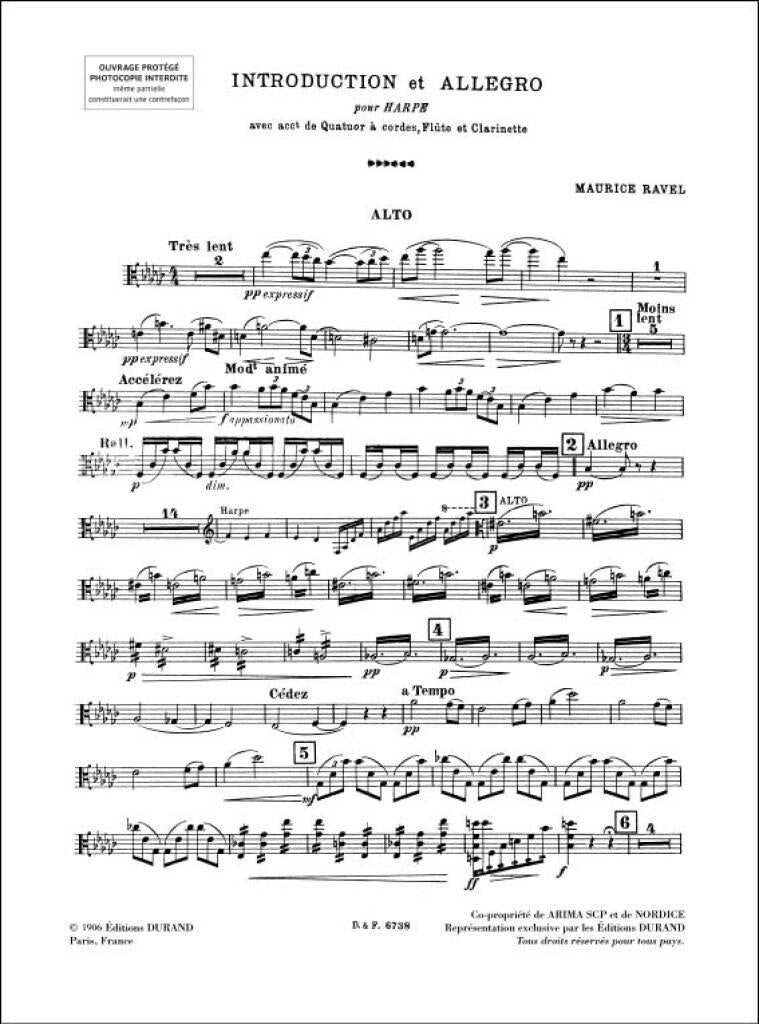 Ravel: Introduction and Allegro for Harp, String Quartet, Flute and Clarinet