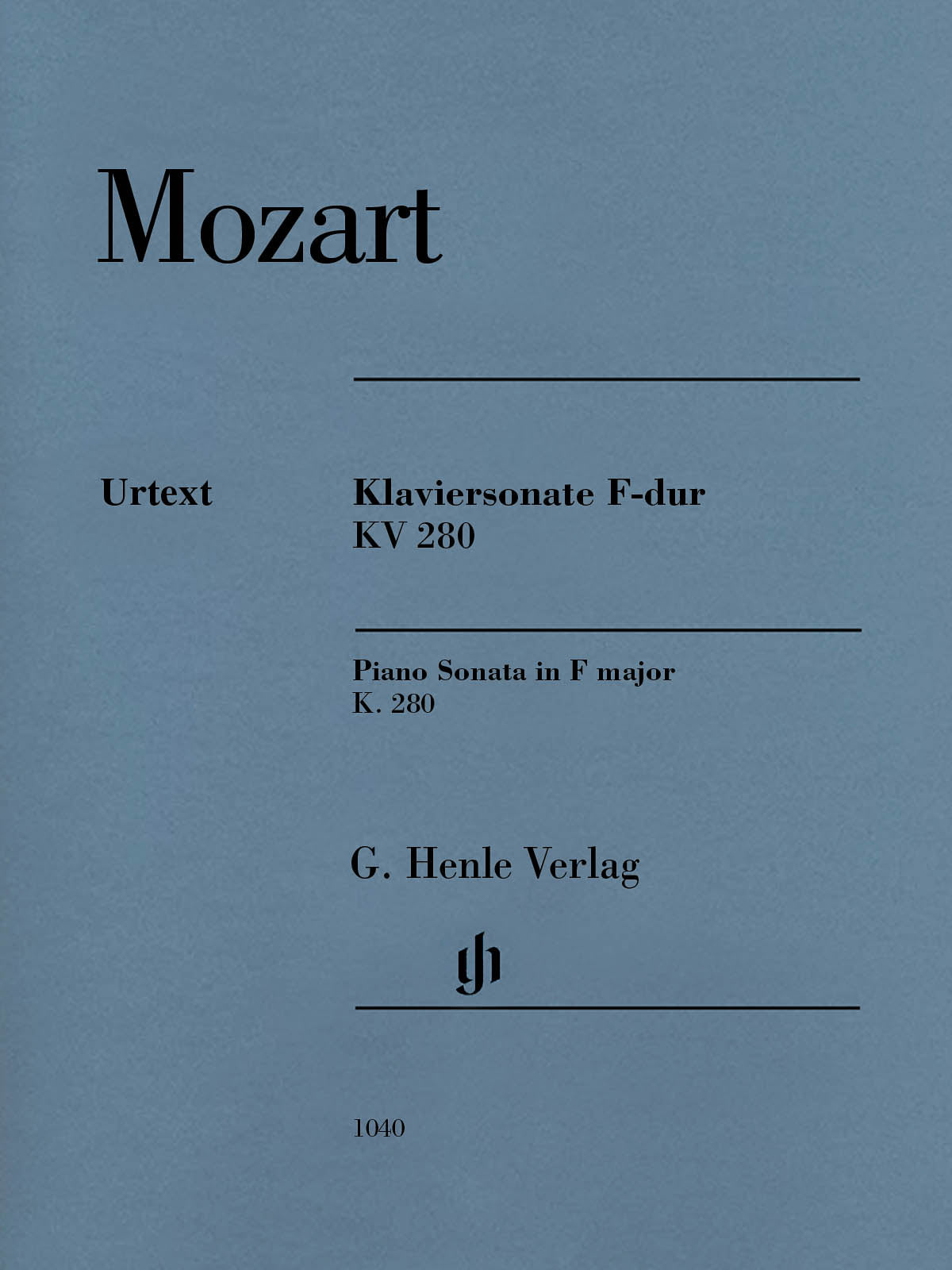 Mozart: Piano Sonata in F Major, K. 280 (189e)