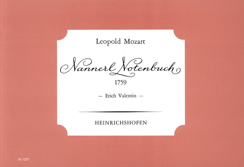 L. Mozart: Notebook for Nannerl – Ficks Music