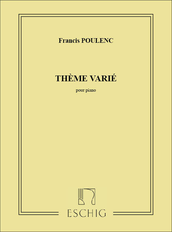Poulenc: Thème Varié