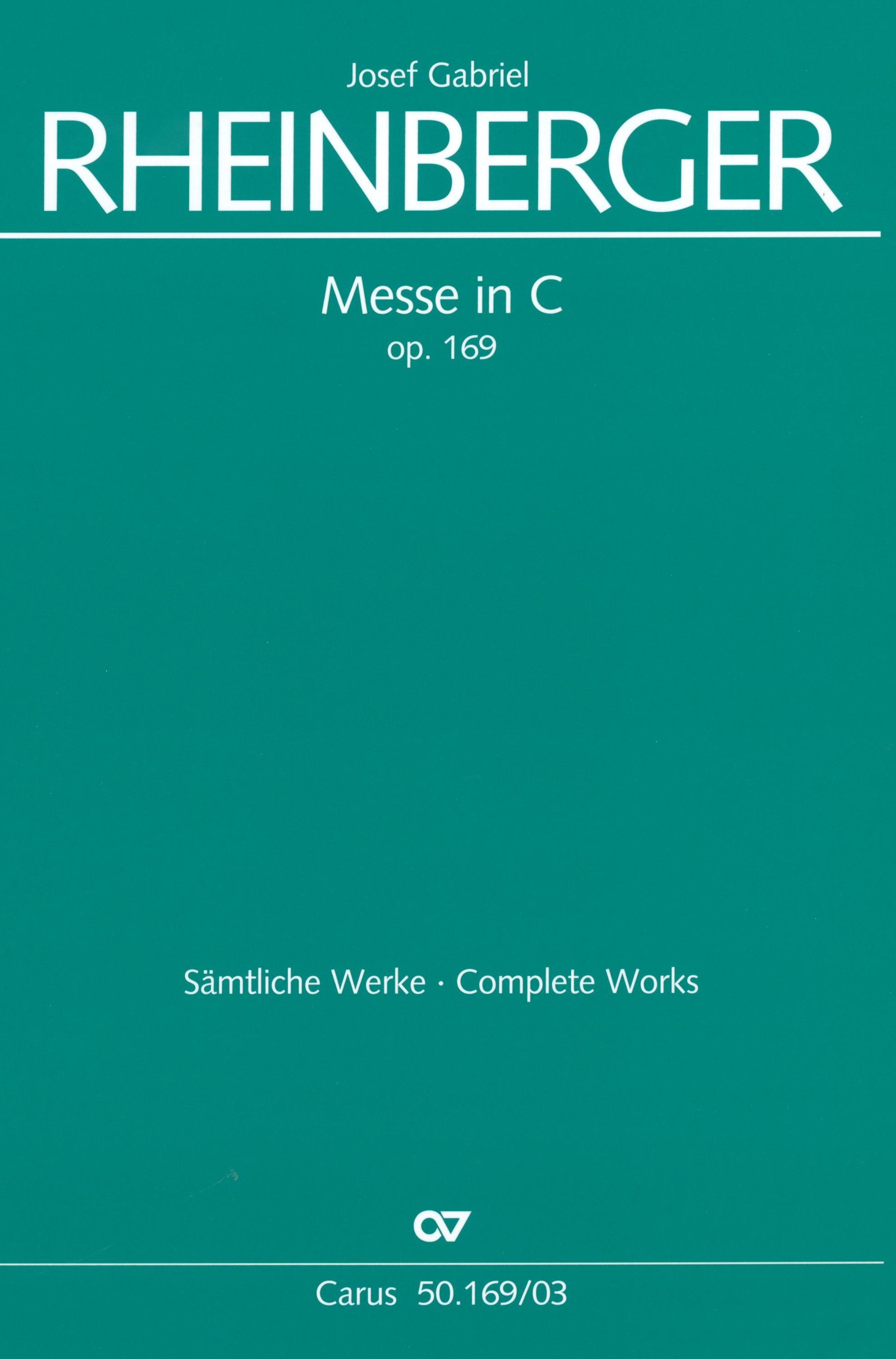 ACCENTUS Music C Major EuroArts 2017カタログ Rheinberger: Mass in C Major, Op. 169 – Ficks Music