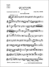 Dubois: Saxophone Quartet