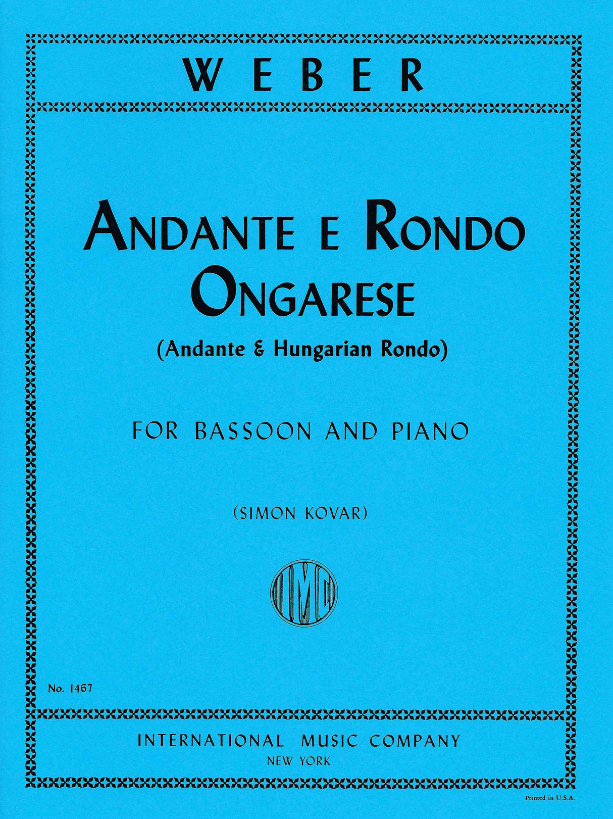 Weber: Andante e Rondo ungarese, Op. 35