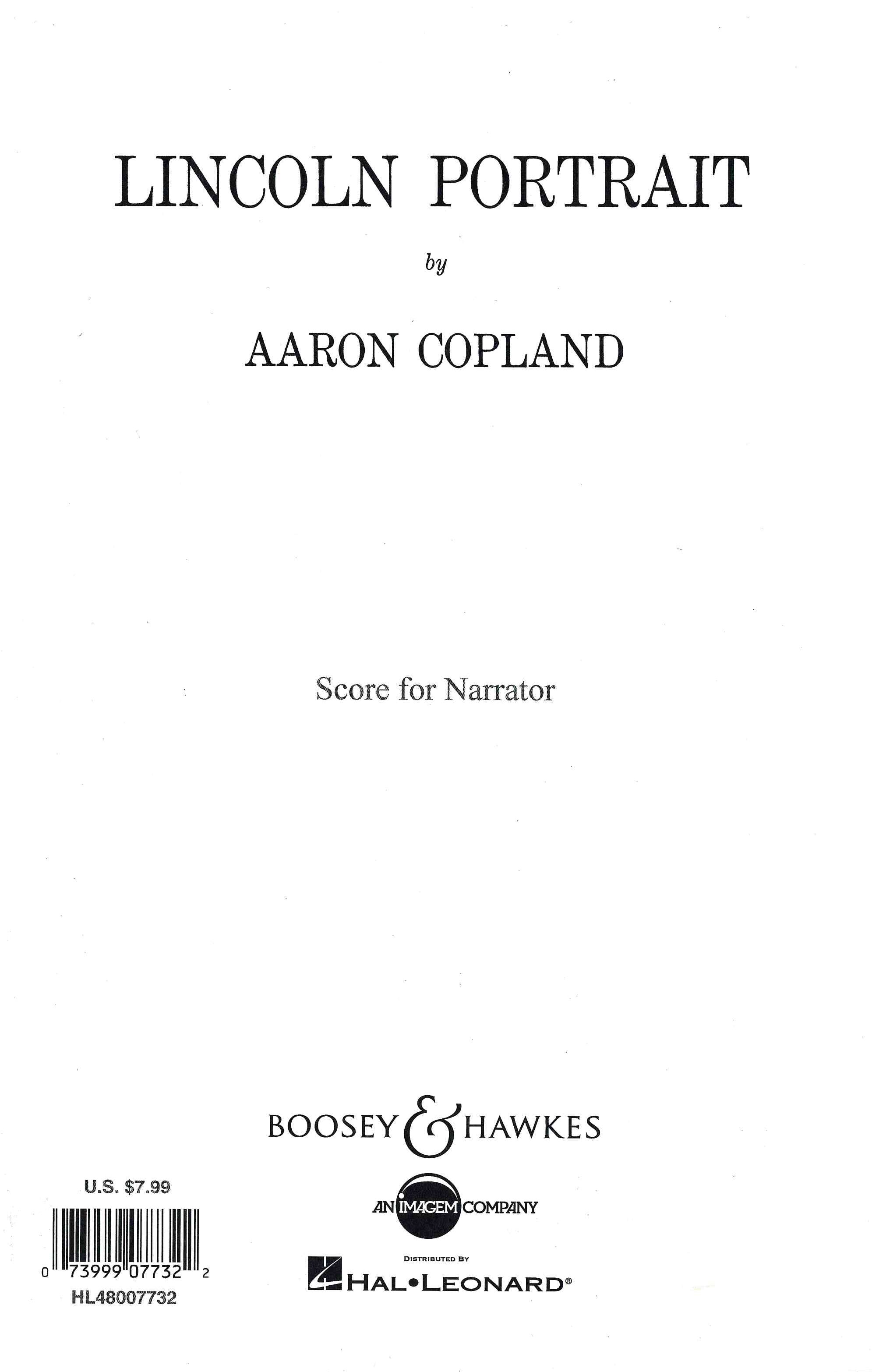 フォクスハンティングのプリント Copland: Lincoln Portrait – Ficks Music