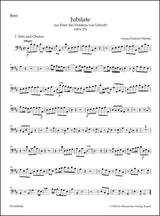 Handel: Jubilate zur Feier des Friedens von Utrecht, HWV 279