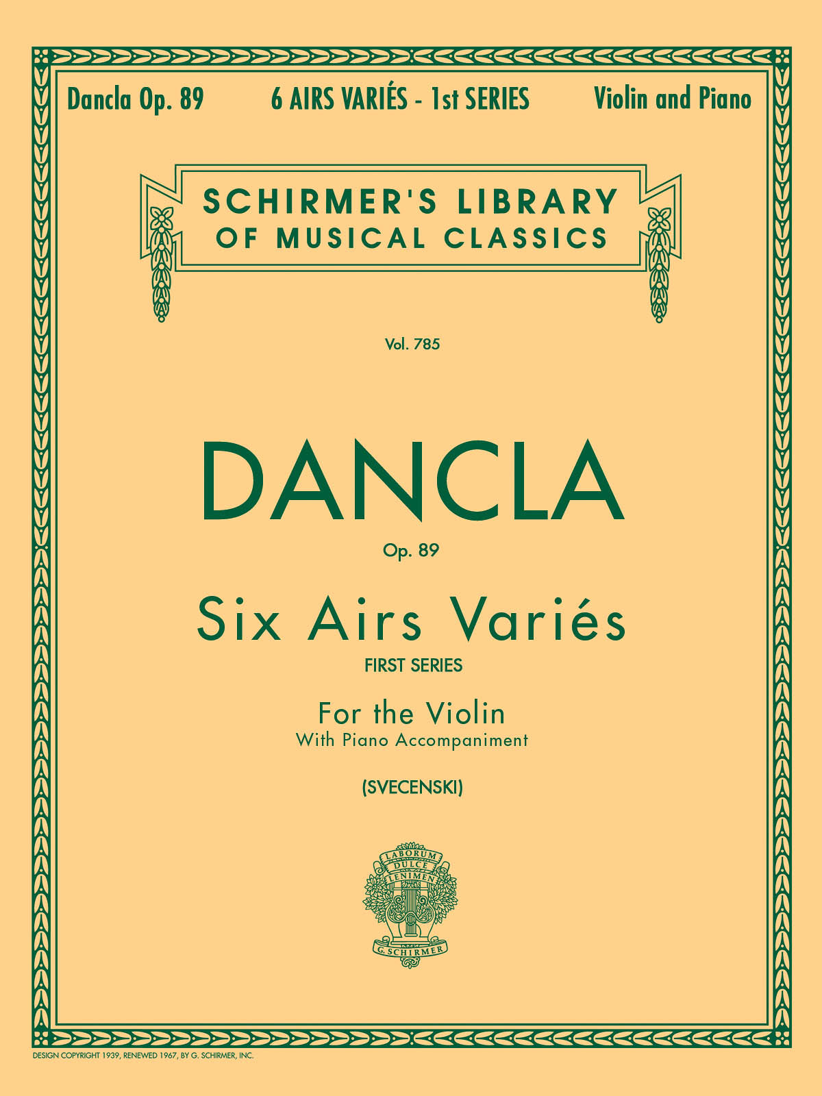 Dancla: 6 Airs Variés, Op. 89 – Ficks Music