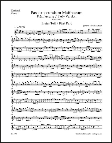 Bach: St. Matthew Passion, BWV 244b