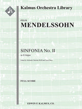 Mendelssohn: Sinfonia No. 2 in D Major