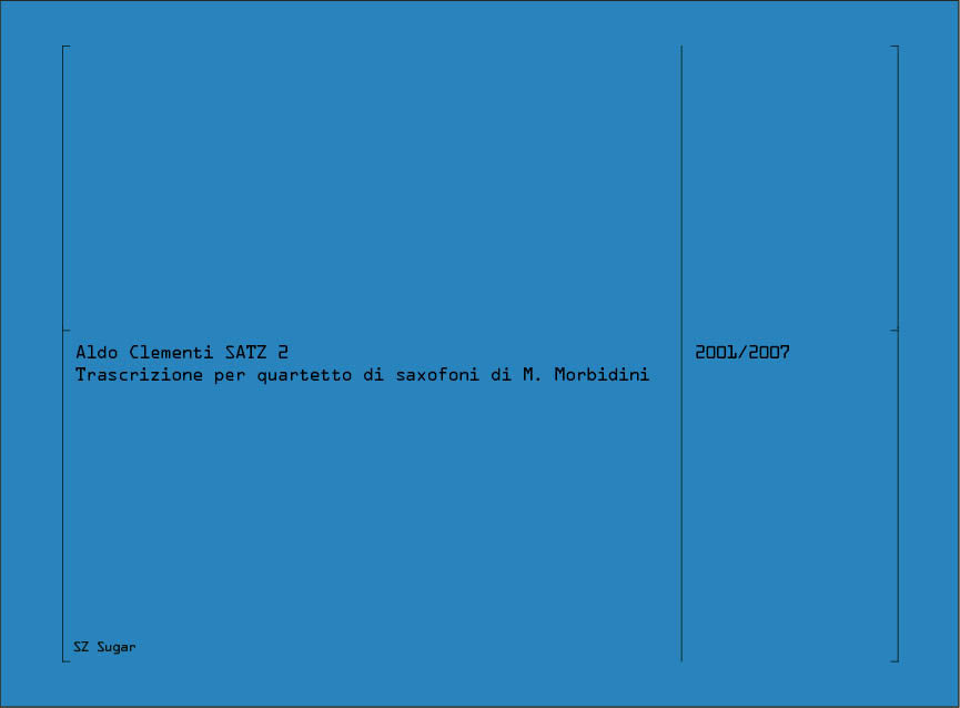 A. Clementi: Satz 2 (arr. for saxophone quartet)
