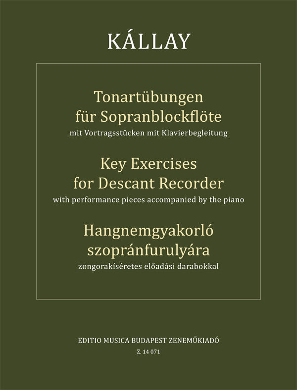 Key Exercises for Descant Recorder