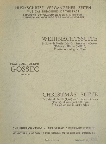 Gossec: Christmas Suite