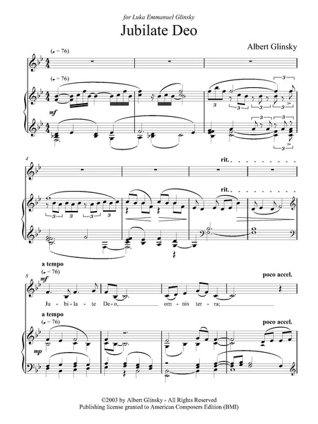 Glinsky: Jubilate Deo