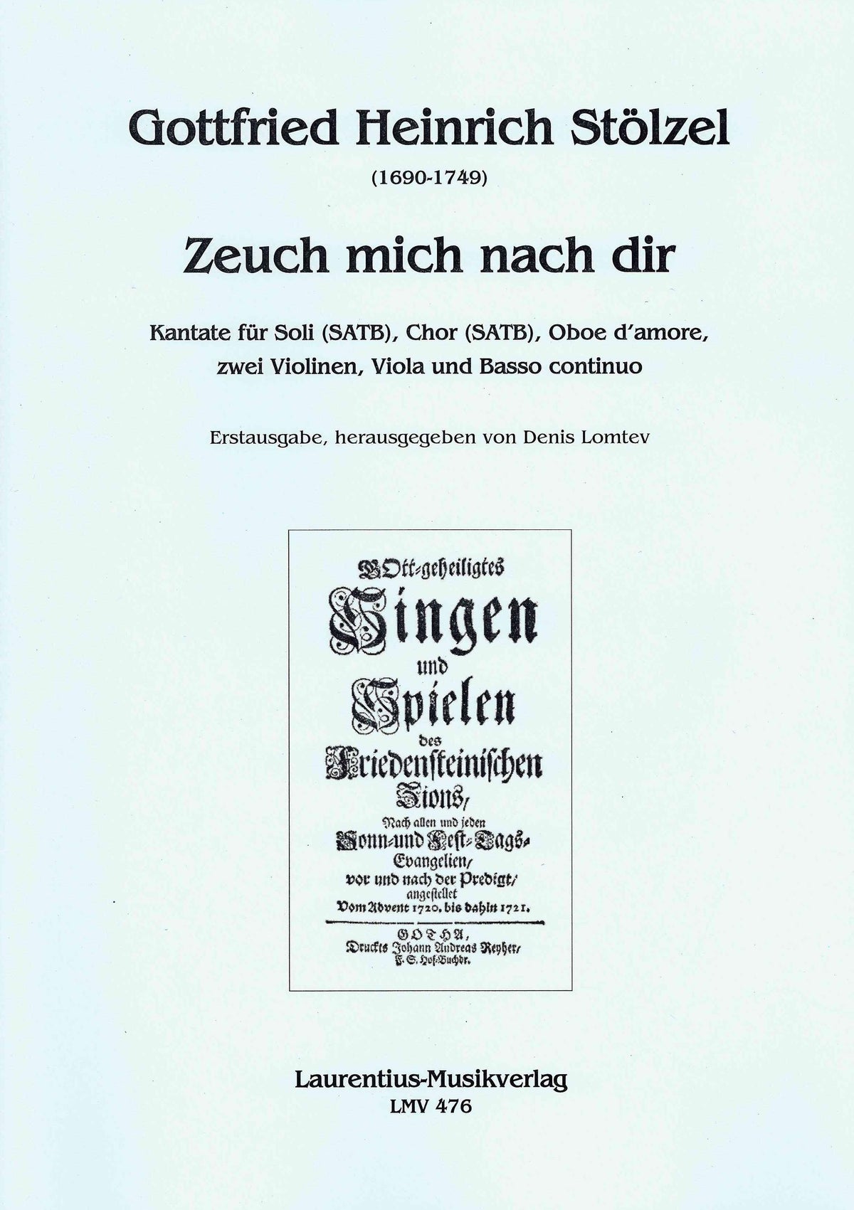 Stölzel: Zeuch mich nach dir