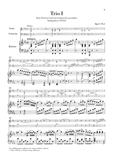 Beethoven: Piano Trios - Volume I