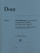 Dont: 24 Preparatory Exercises, Op. 37