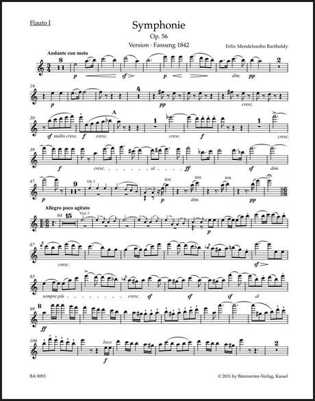 Mendelssohn: Symphony No. 3 in A Minor, MWV N 18, Op. 56