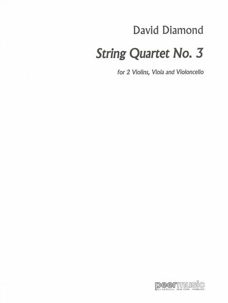 Diamond: String Quartet No. 3