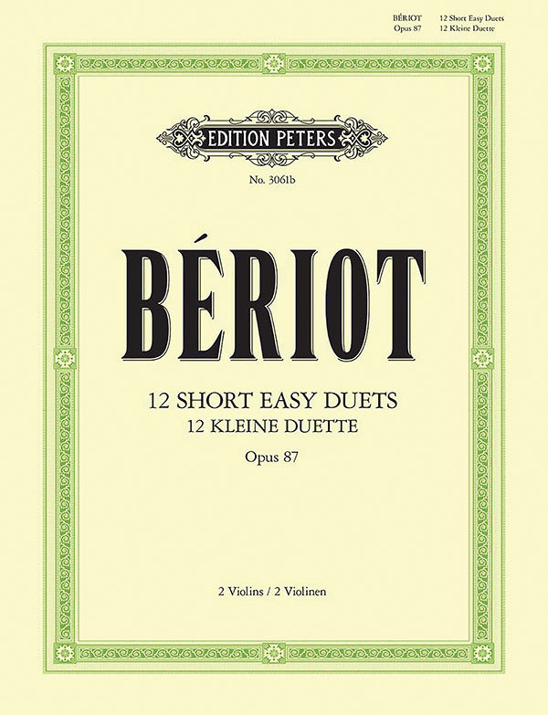 de Bériot: 12 Easy Short Duets, Op. 87