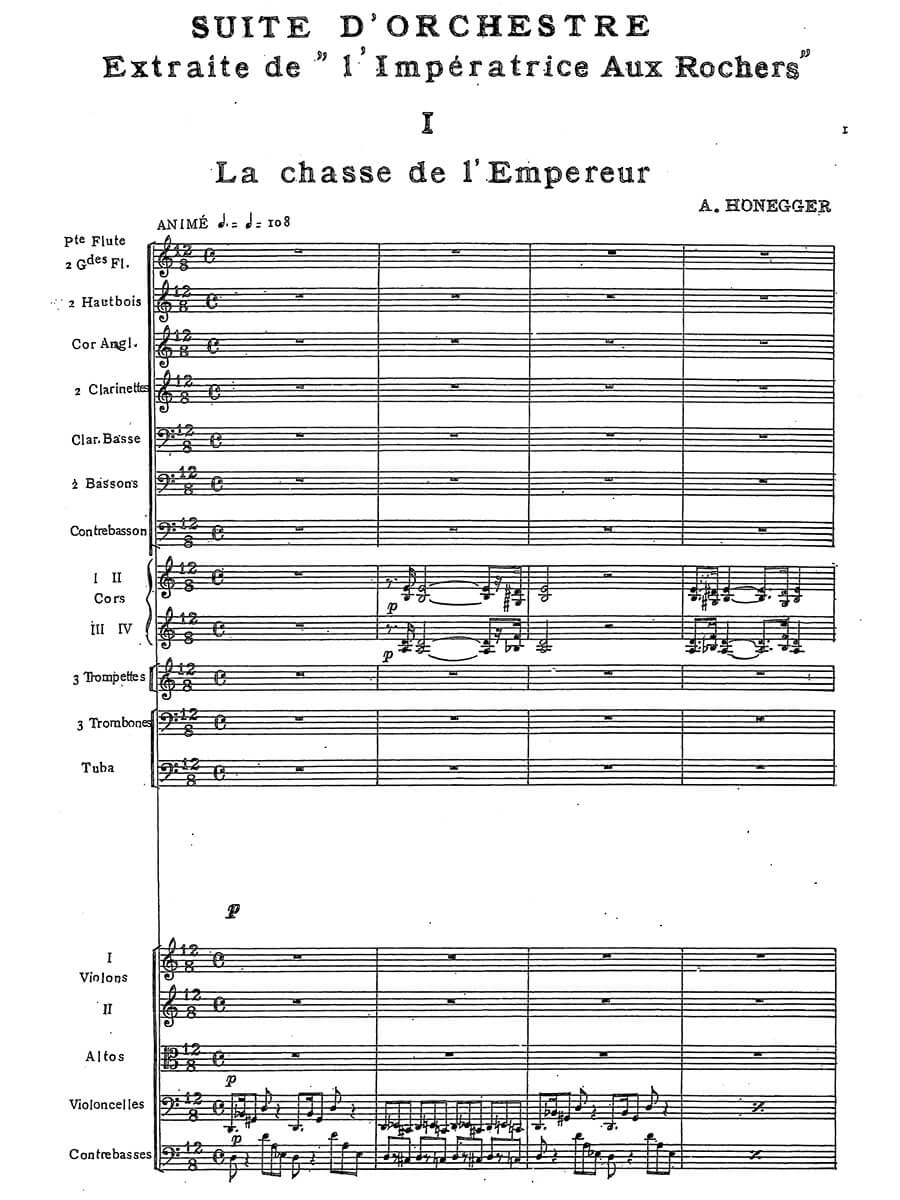 Honegger: Suite from "L'Impératrice Aux Rochers"