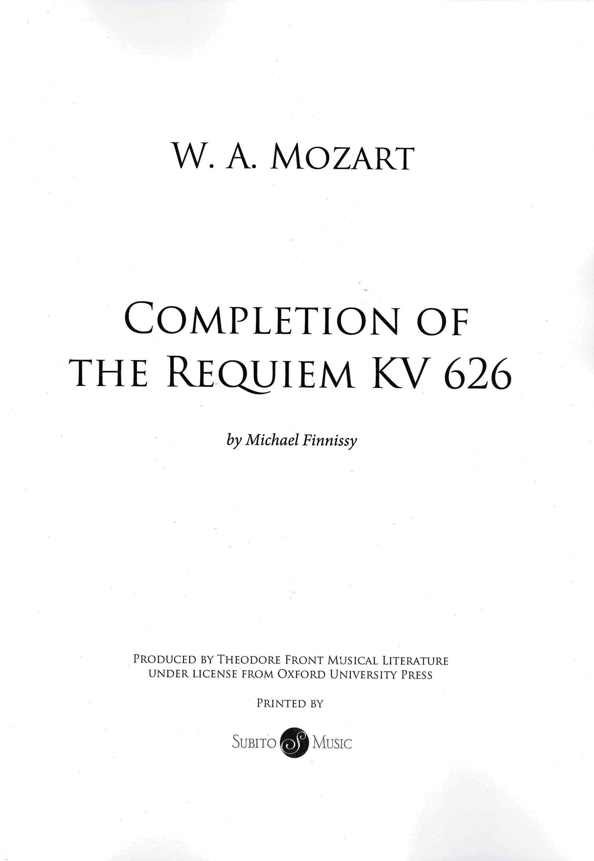 Mozart: Requiem, K. 626