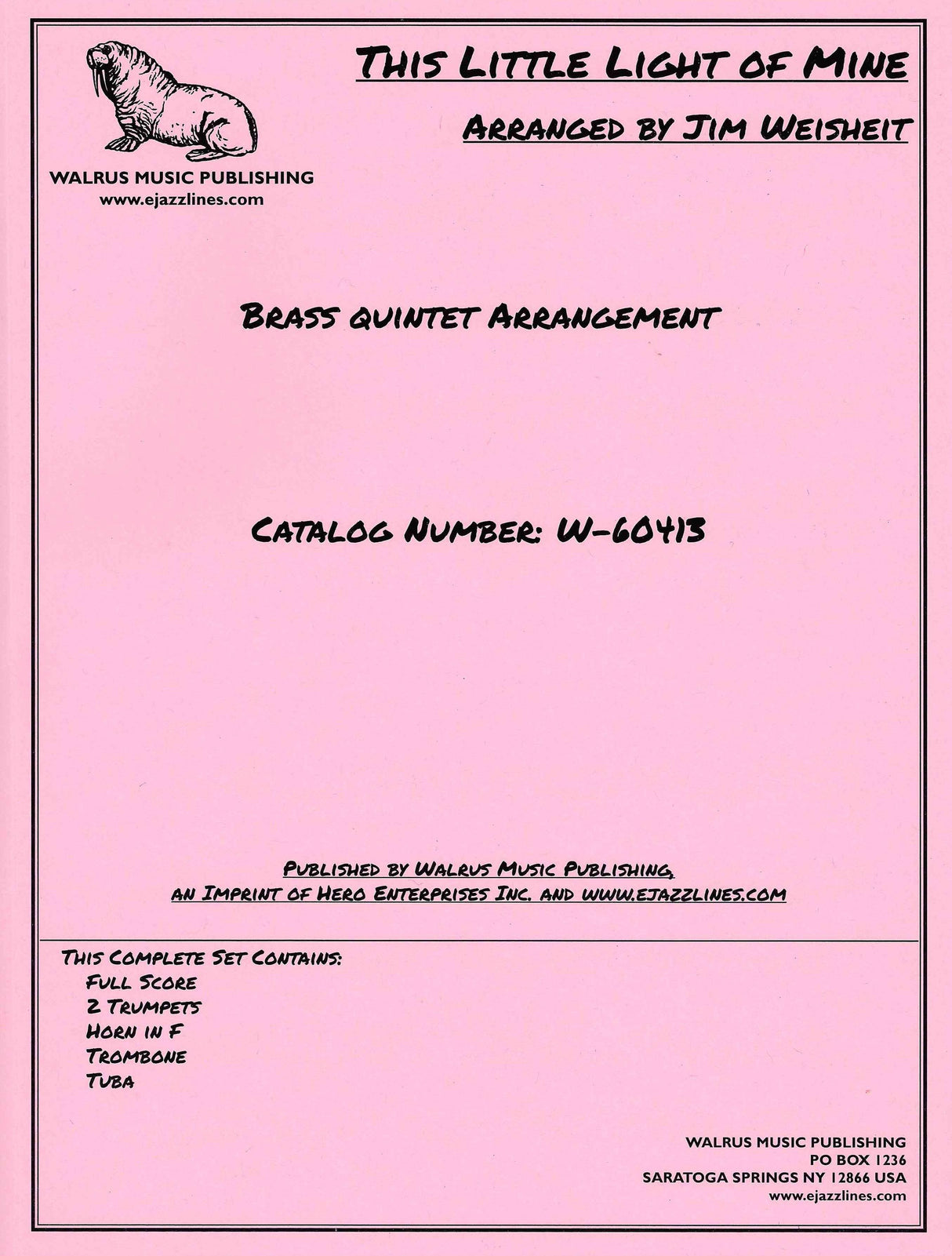 This Little Light of Mine (arr. for brass quintet)