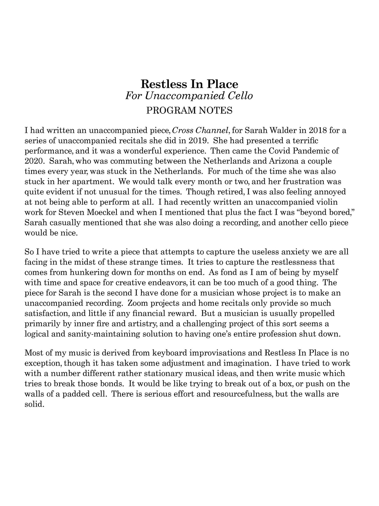 Stallcop: Restless in Place