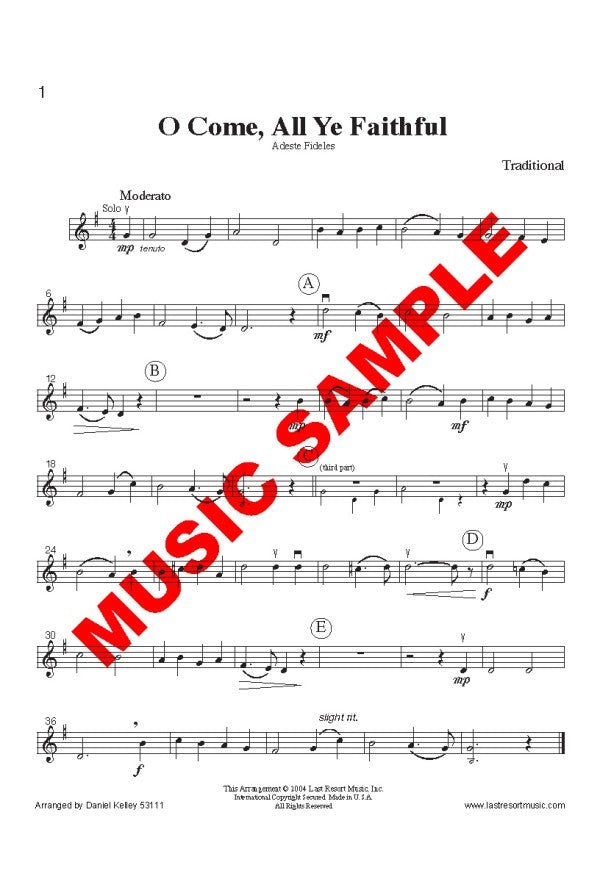 Intermediate Music for Three - Christmas