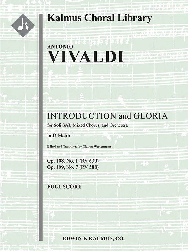 Vivaldi: Introduction [Jubilate], RV 639 (Op. 108, No. 1) & Gloria, RV 588 (Op. 109, No. 7)