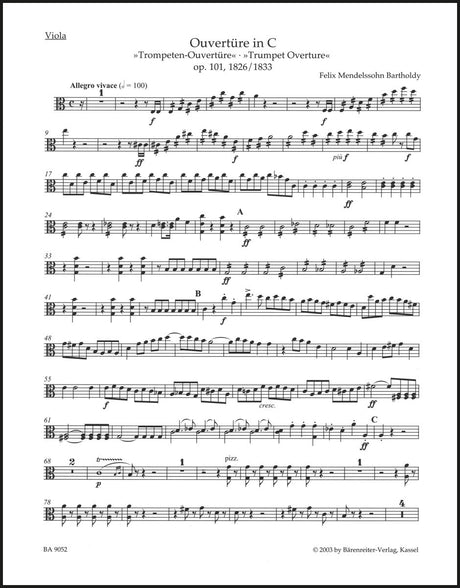 Mendelssohn: Trumpet Overture, MWV P 2, Op. 101