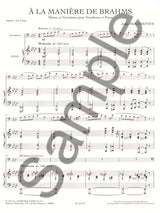 Defaye: À la manière de Brahms