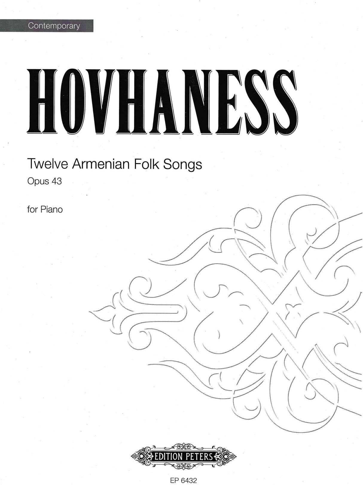 Hovhaness: 12 Armenian Folk Songs, Op. 43