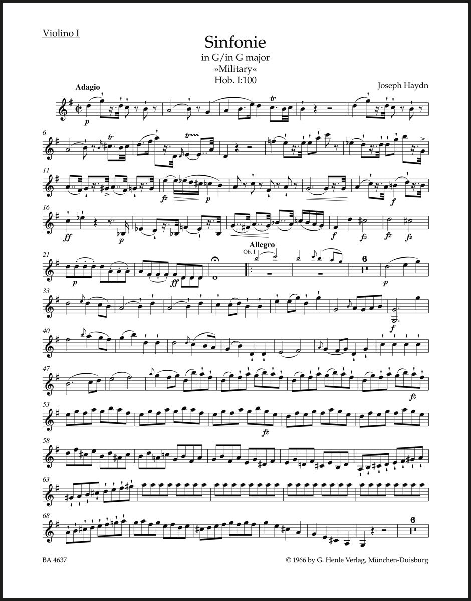 Haydn: Symphony in G Major, Hob. I:100