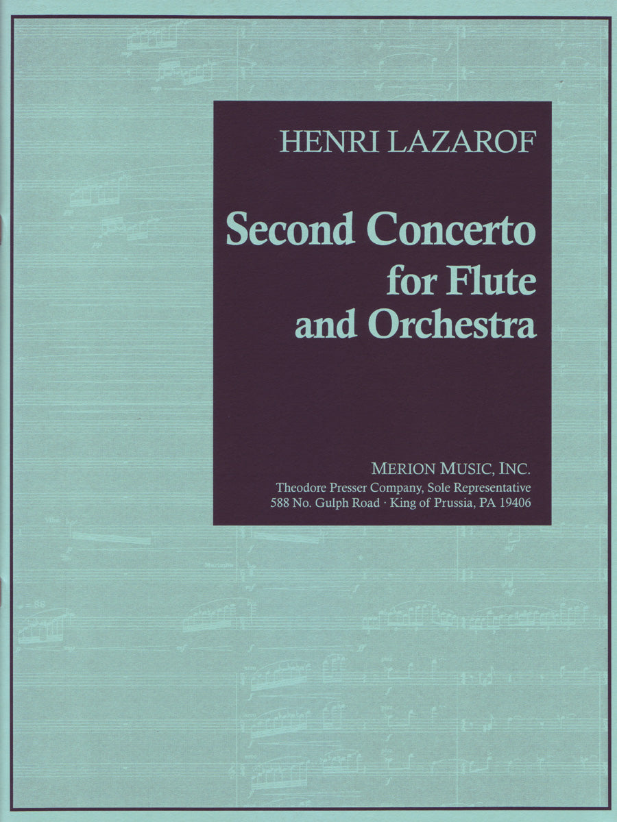 Lazarof: Flute Concerto No. 2