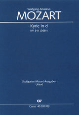 Mozart: Kyrie in D Minor, K. 341 (368a)