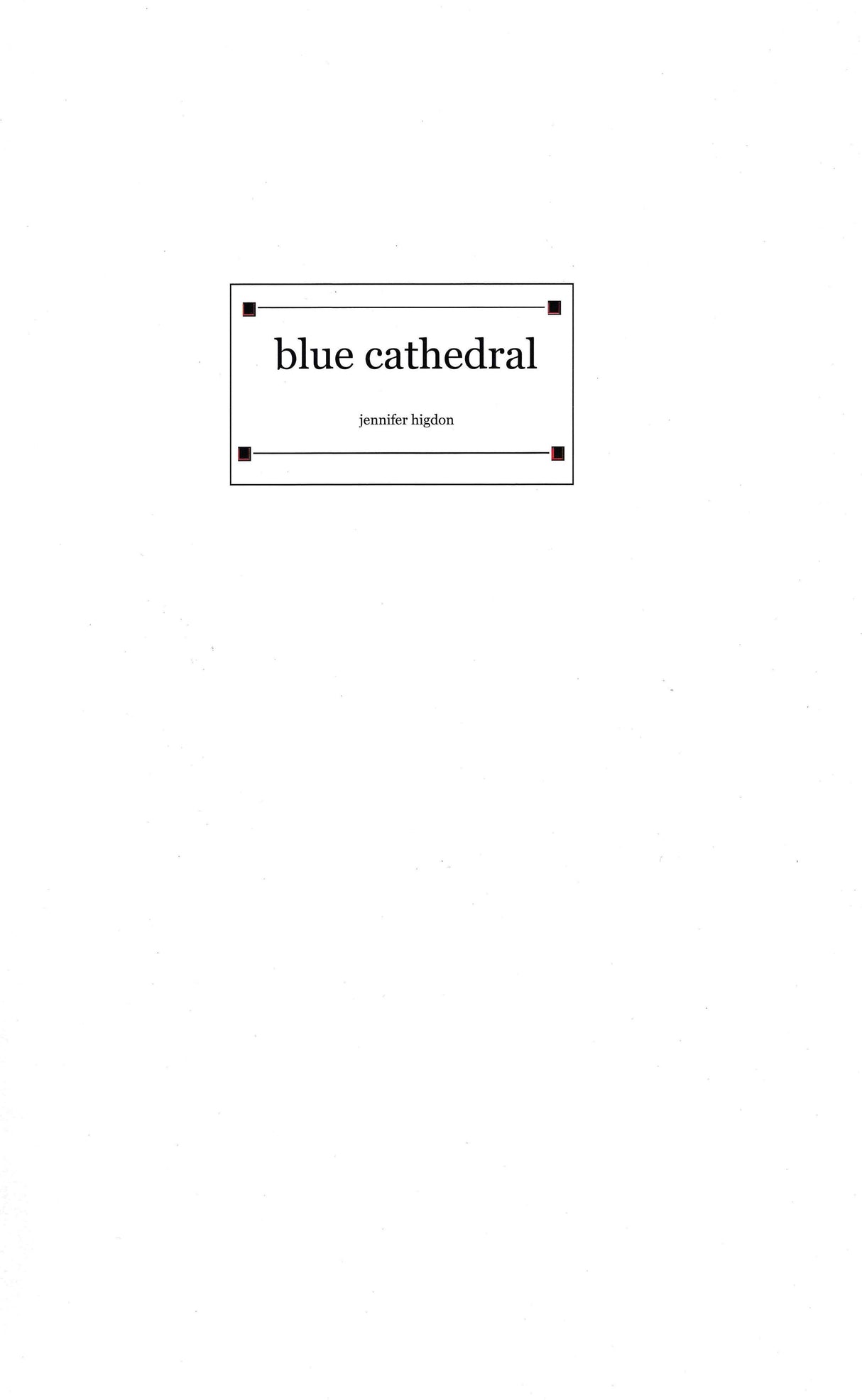 Higdon: Blue Cathedral