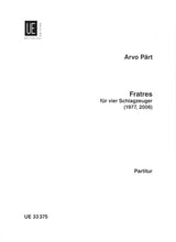 Pärt: Fratres (for 4 percussion players)