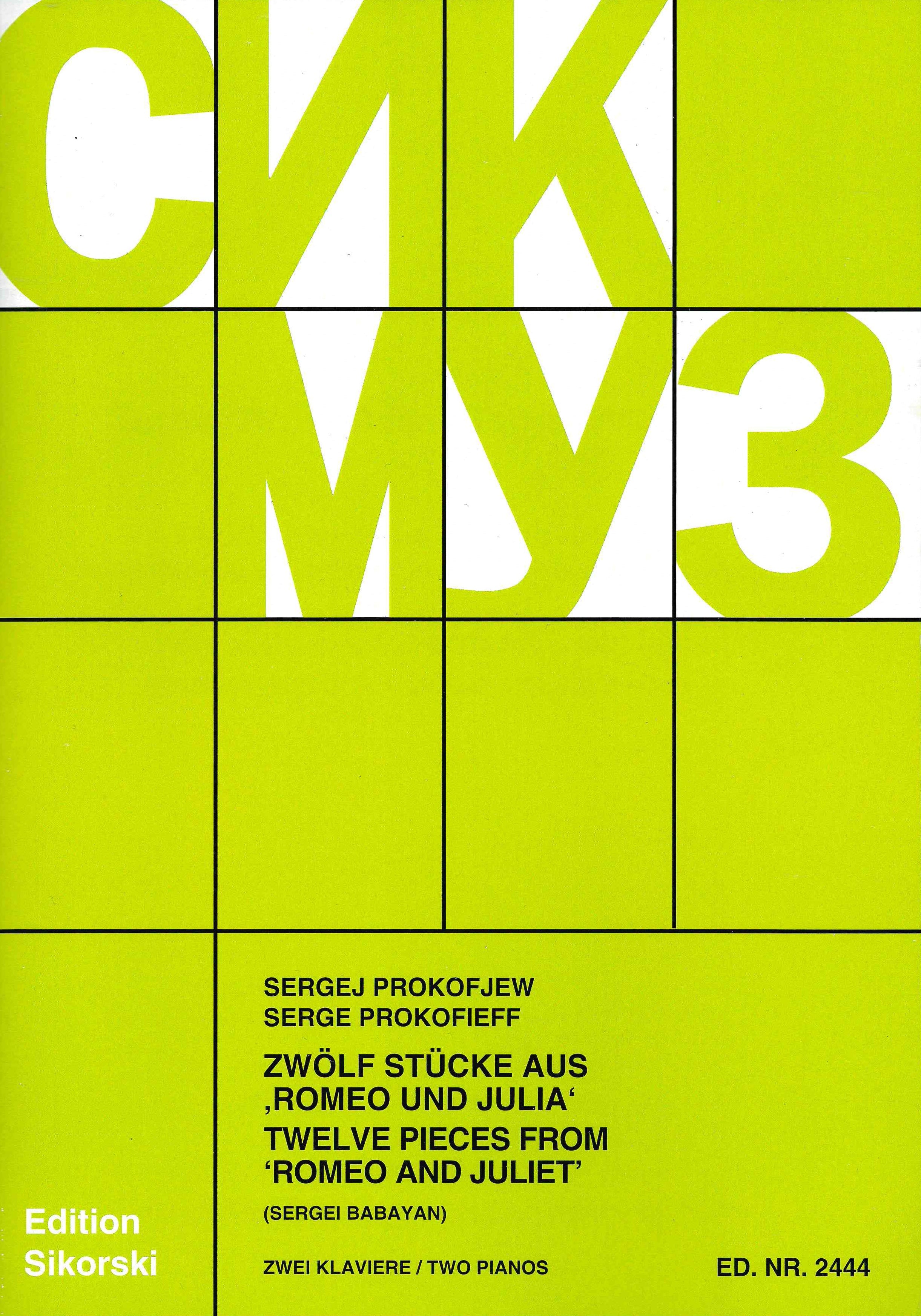 Prokofiev: Twelve Pieces from Romeo and Juliet (arr. for 2 pianos