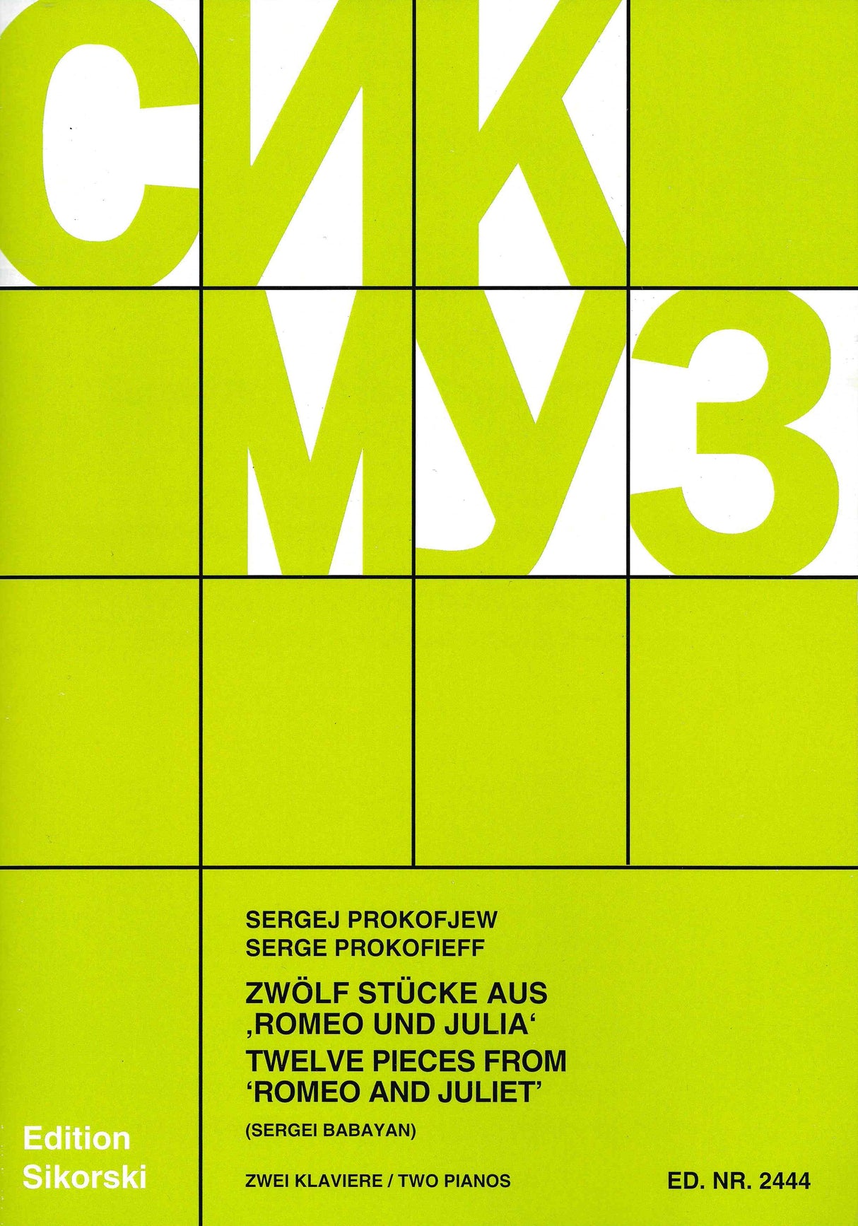 Prokofiev: Twelve Pieces from Romeo and Juliet (arr. for 2 pianos)
