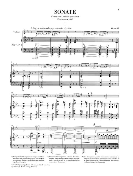 Grieg: Violin Sonata No. 3 in C Minor, Op. 45