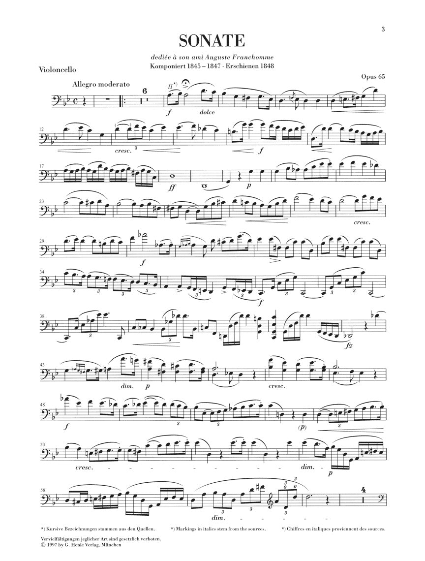 Chopin: Cello Sonata in G Minor, Op. 65 – Ficks Music