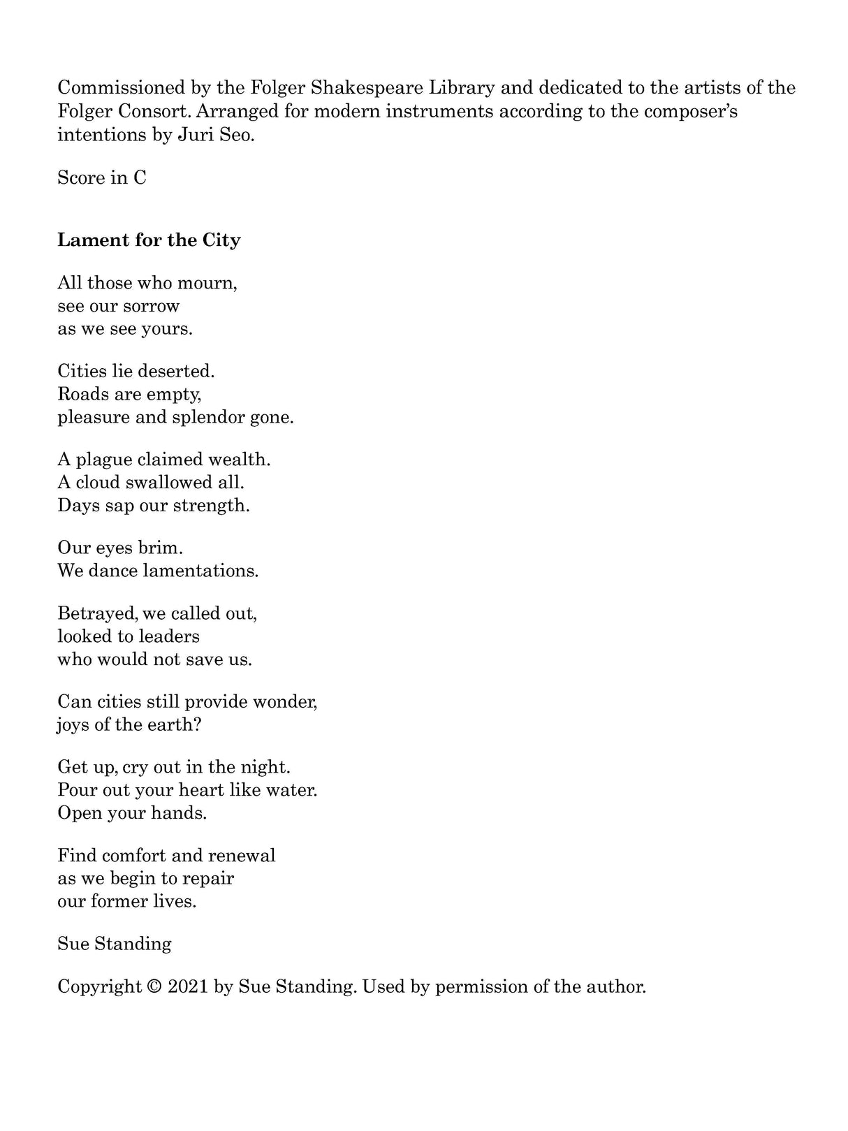 Froom: Lament for the City