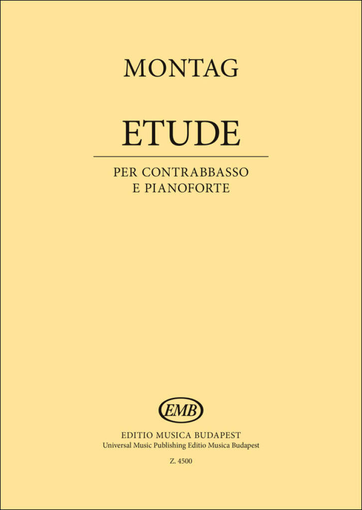Montag: Etude for Double Bass and Piano
