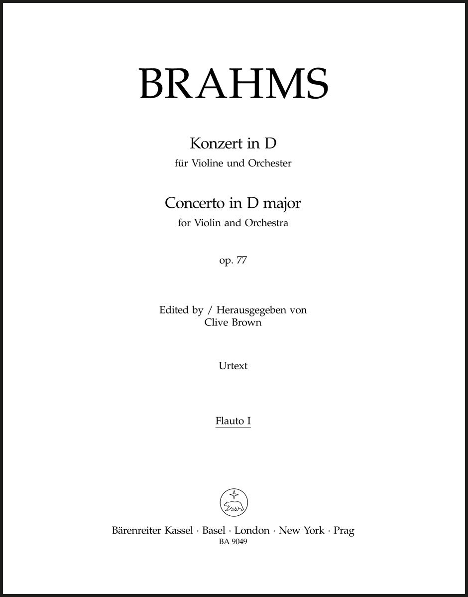 Brahms: Violin Concerto in D Major, Op. 77 – Ficks Music