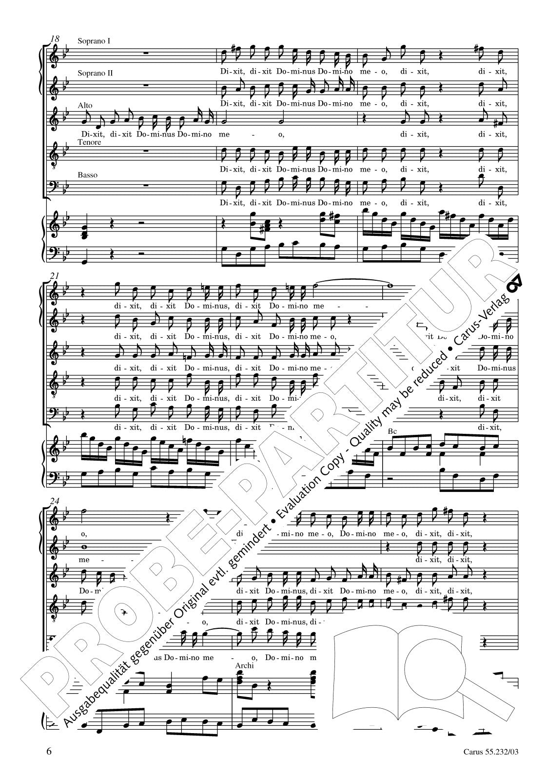 Handel: Dixit Dominus, HWV 232