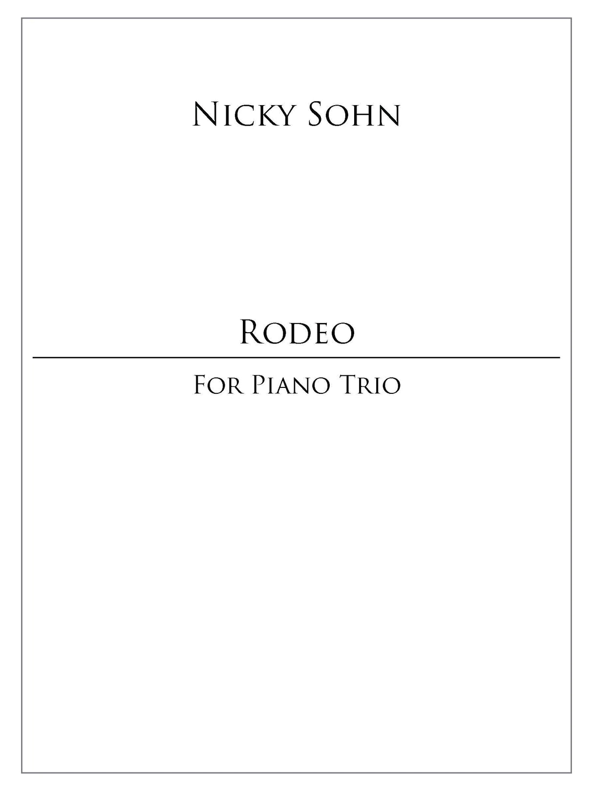 Sohn: Rodeo