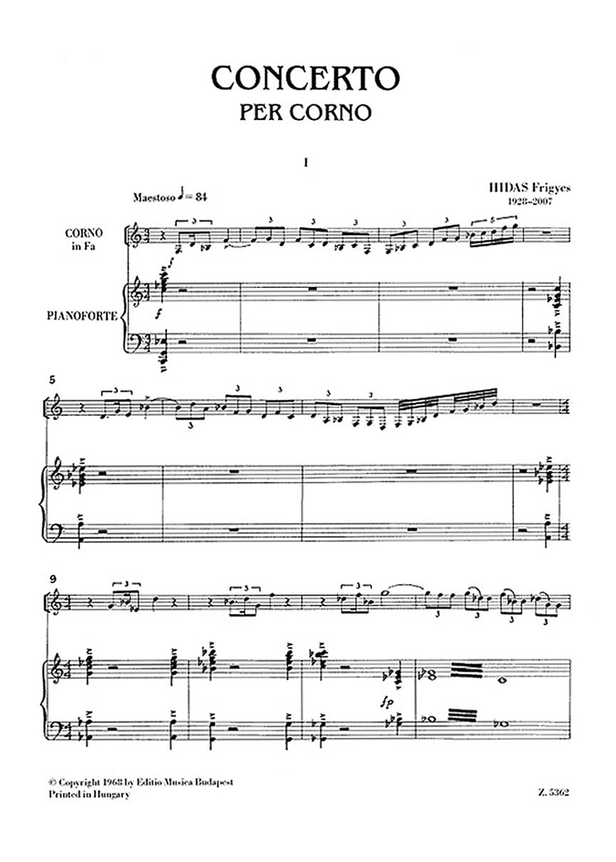 Hidas: Horn Concerto No. 1