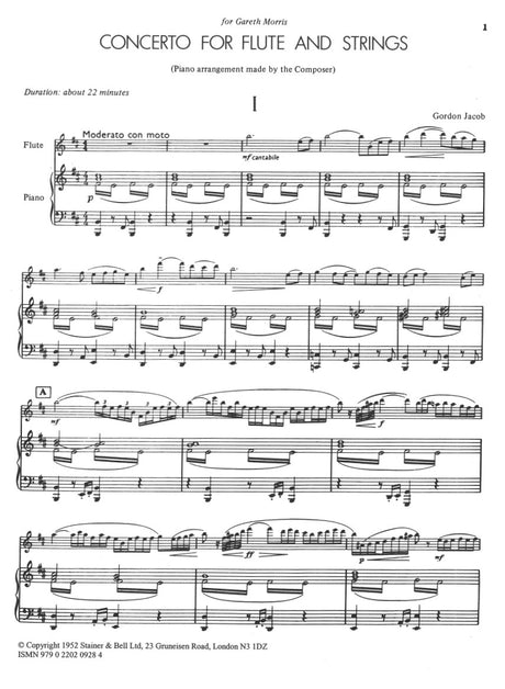 G. Jacob: Flute Concerto