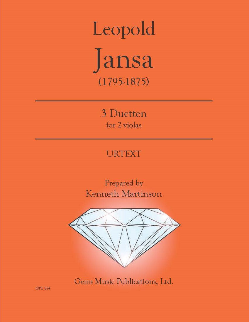 Jansa: 3 Duetten for 2 Violas