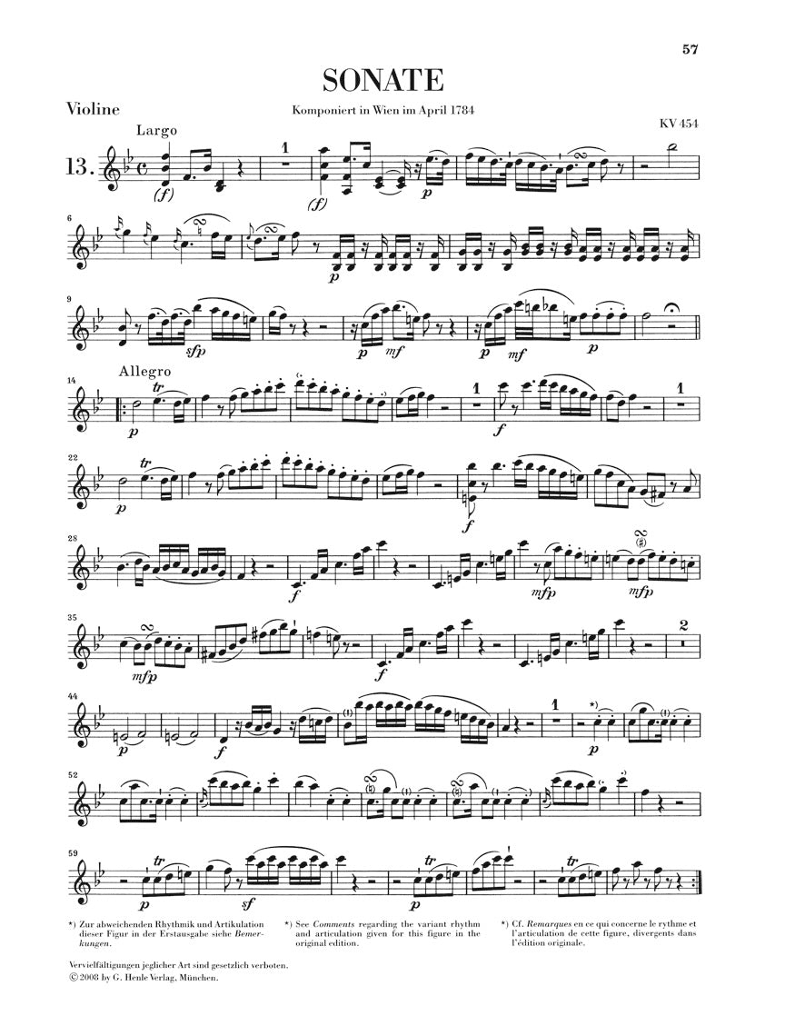 Mozart: Violin Sonatas - Volume III