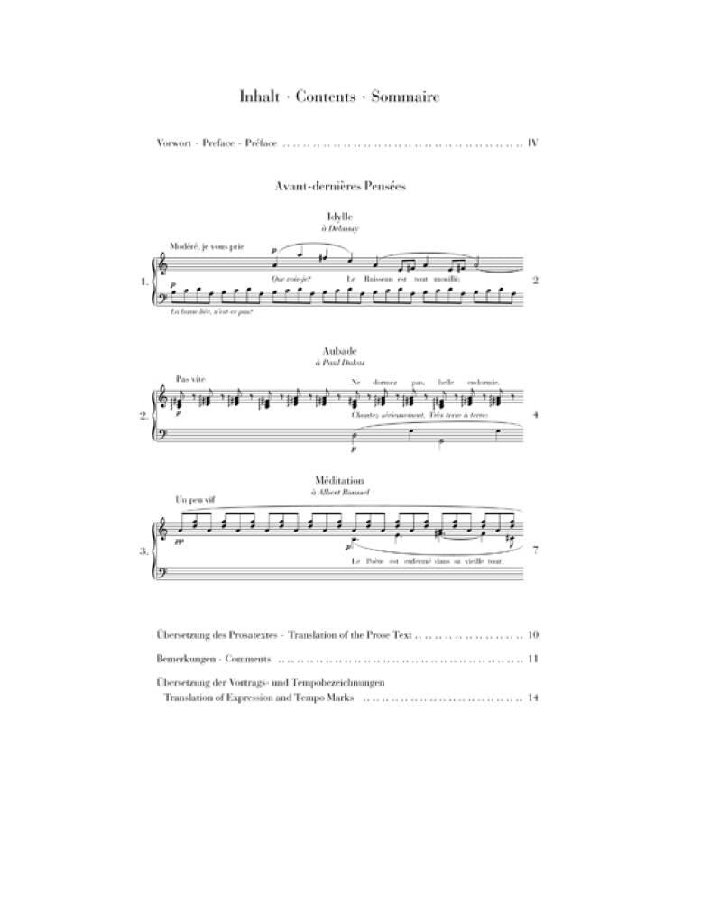 Satie: Avant-dernières Pensées